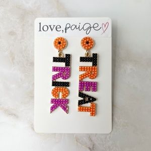 Trick or Treat Beaded Drop Earrings